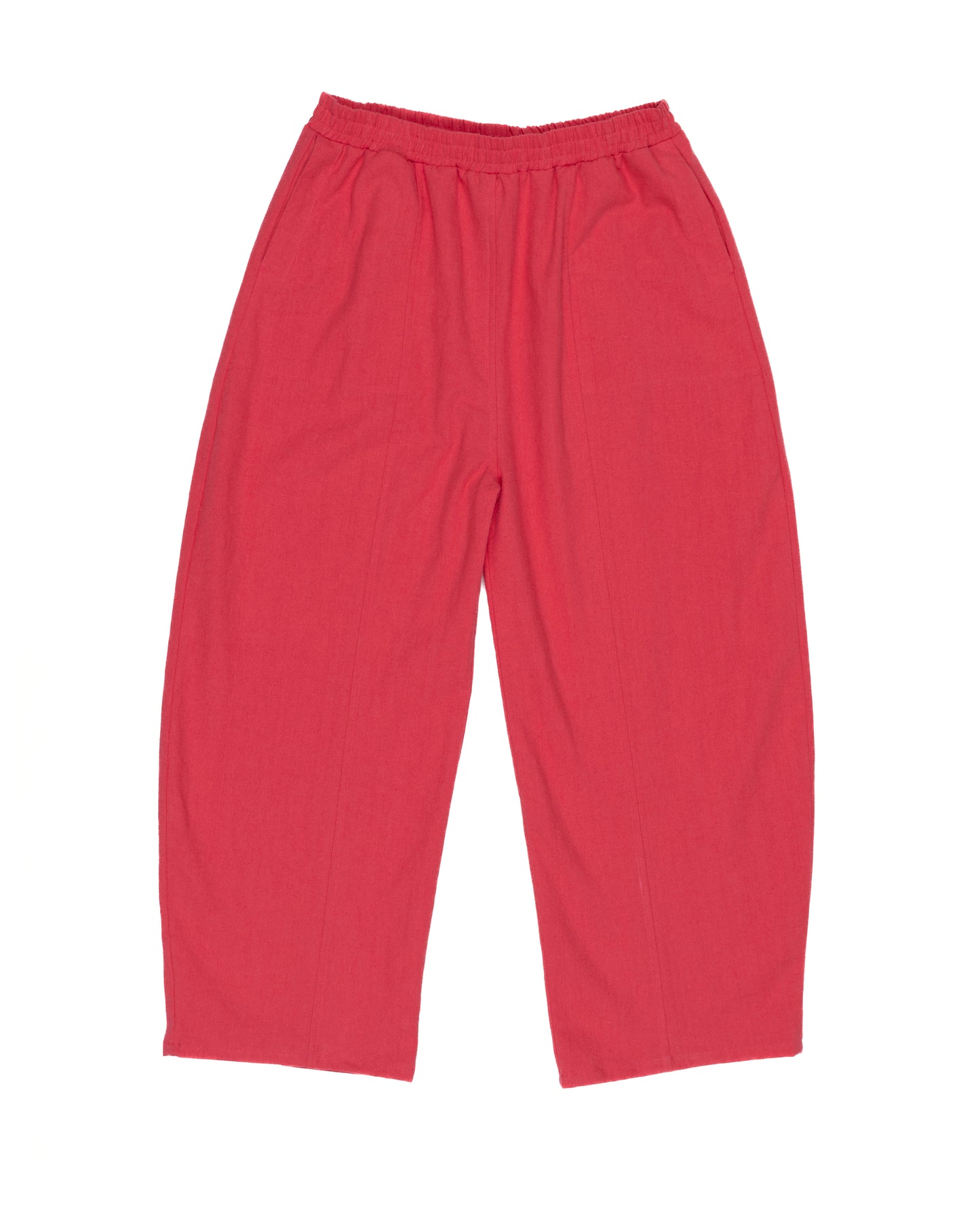 Abe Pant, Cherry Cotton-Linen Deadstock