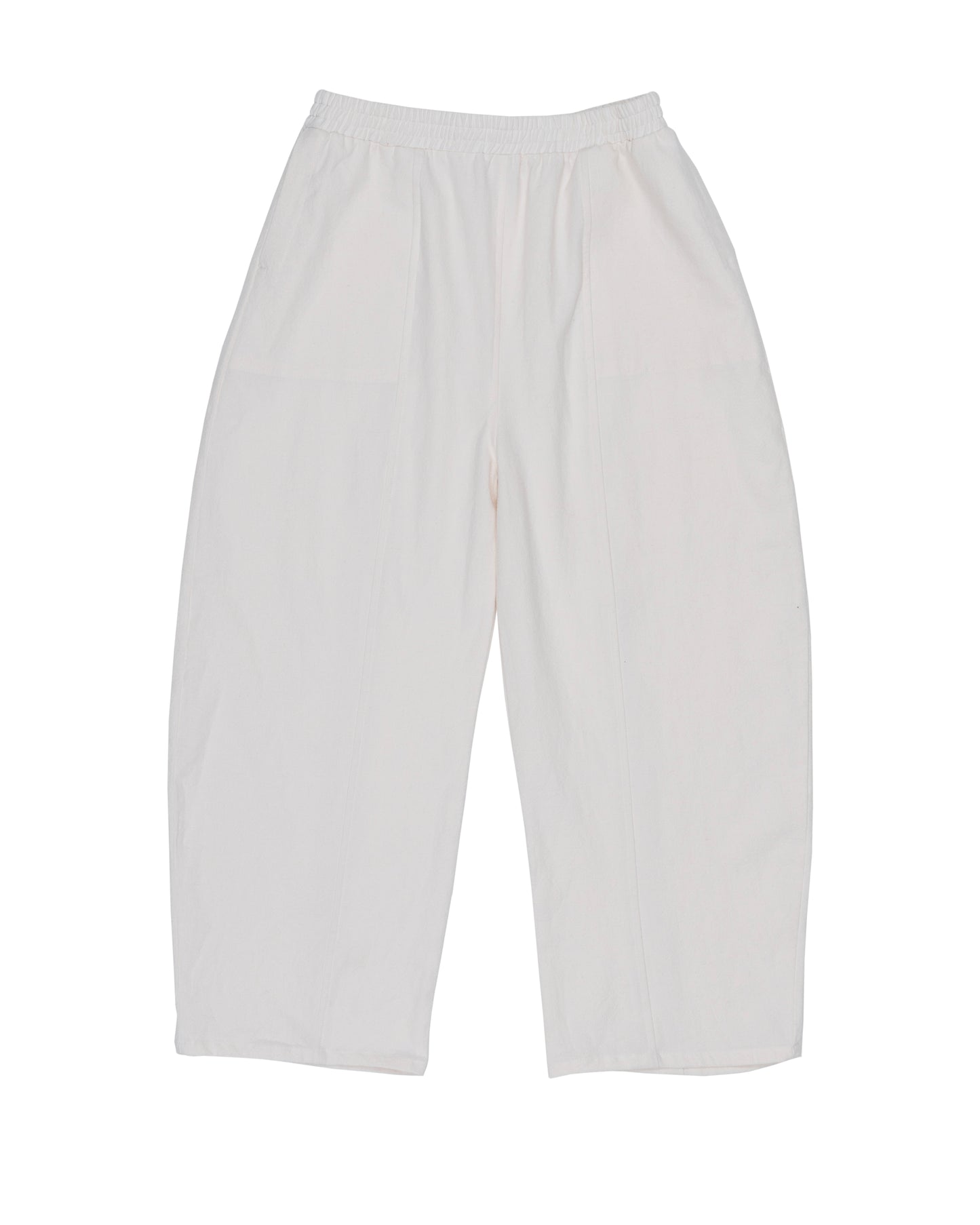 Abe Pant, Cream Cotton-Linen Deadstock