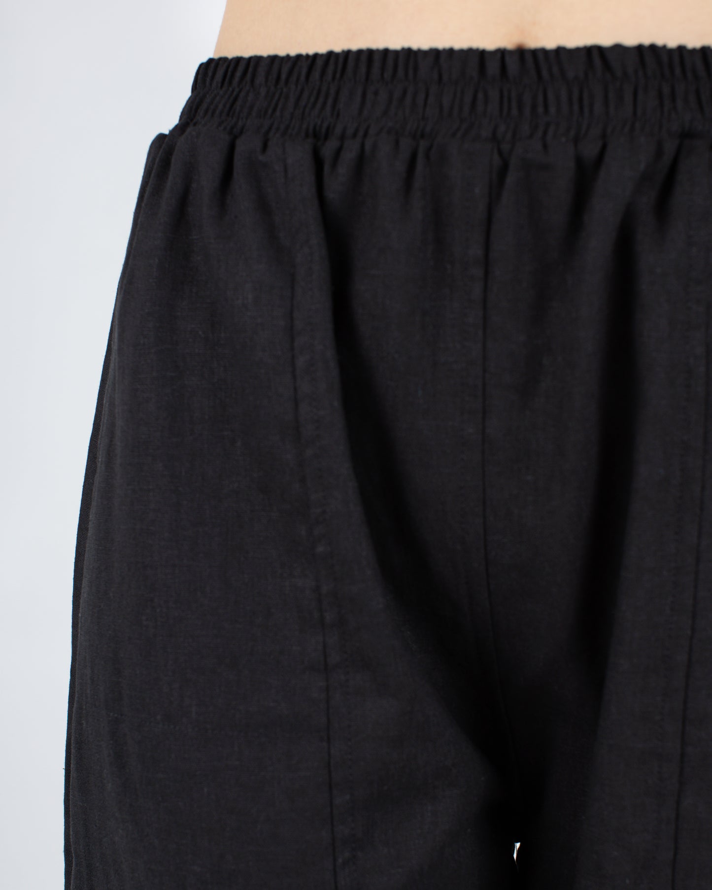 Abe Pant, Black Linen Deadstock