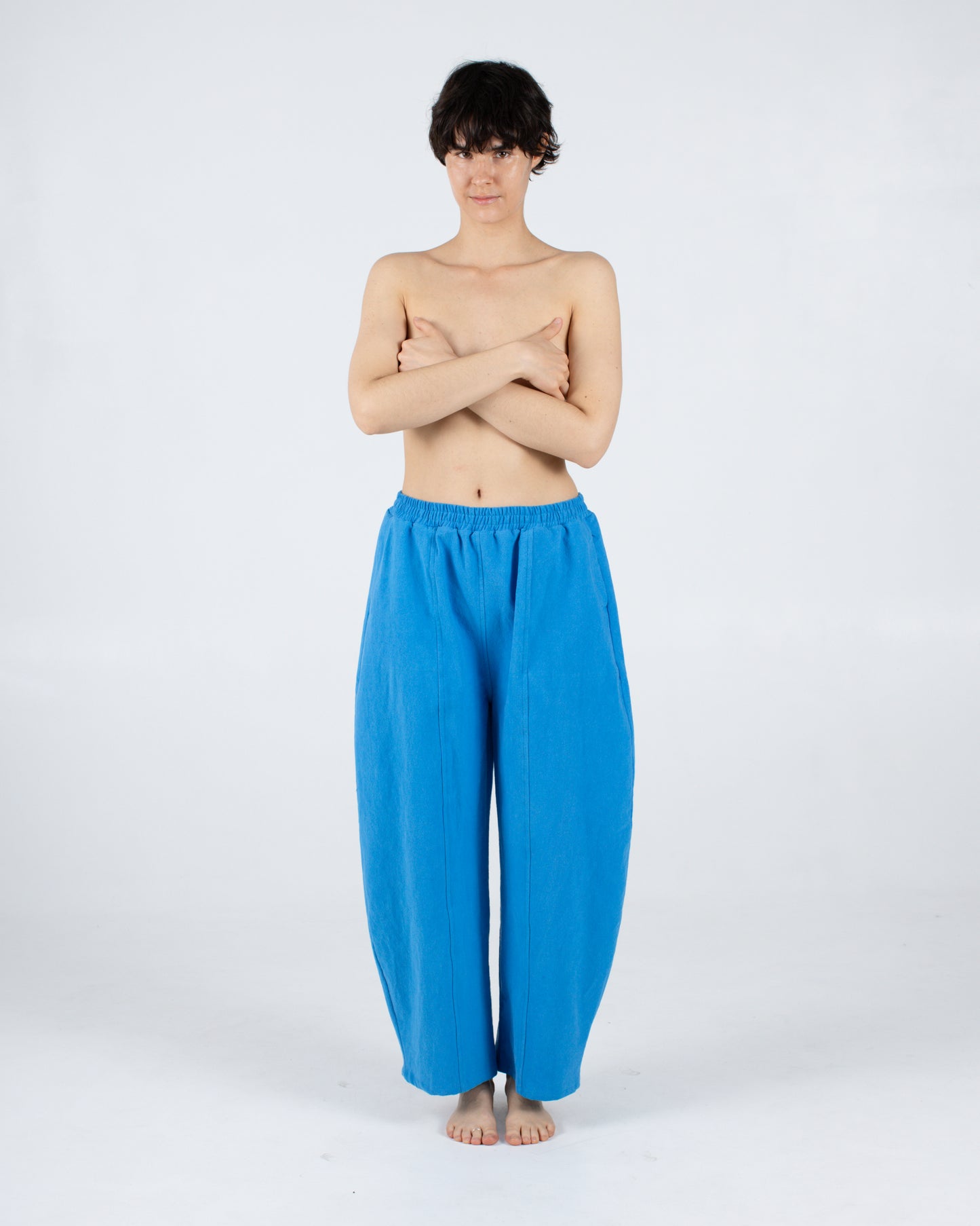 Abe Pant, Blazzberry Cotton-Linen Deadstock