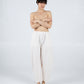 Abe Pant, Cream Cotton-Linen Deadstock