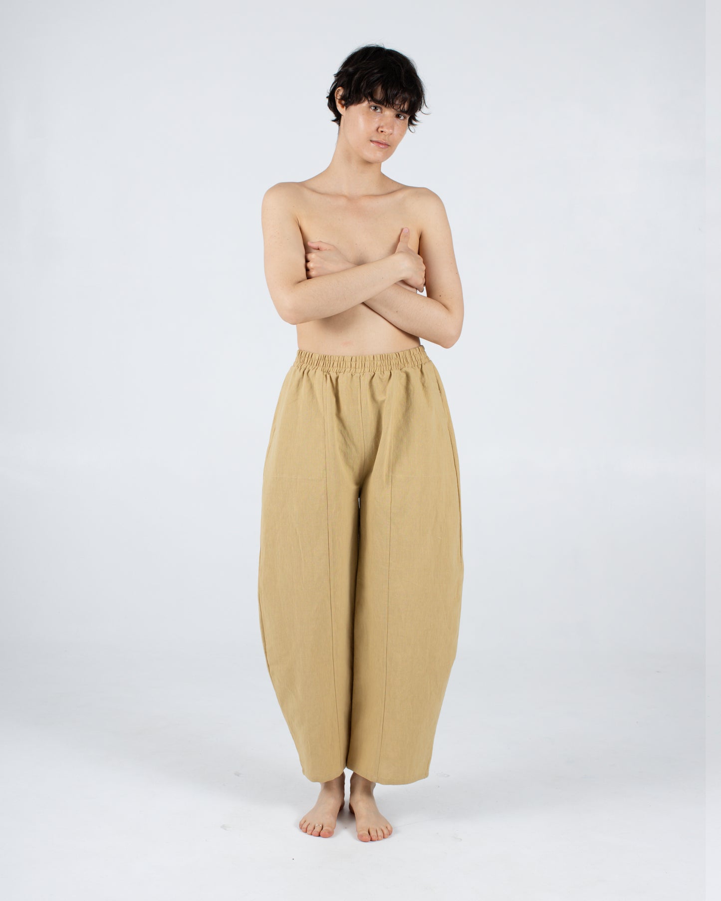 Abe Pant, Khaki Linen Deadstock