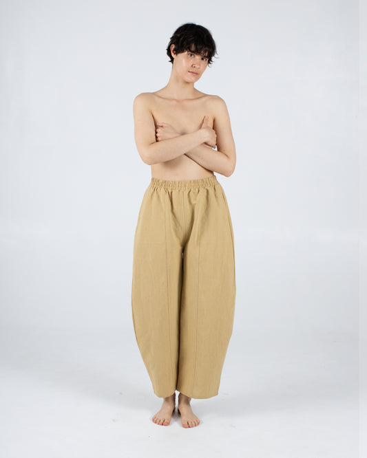 Abe Pant, Khaki Linen Deadstock