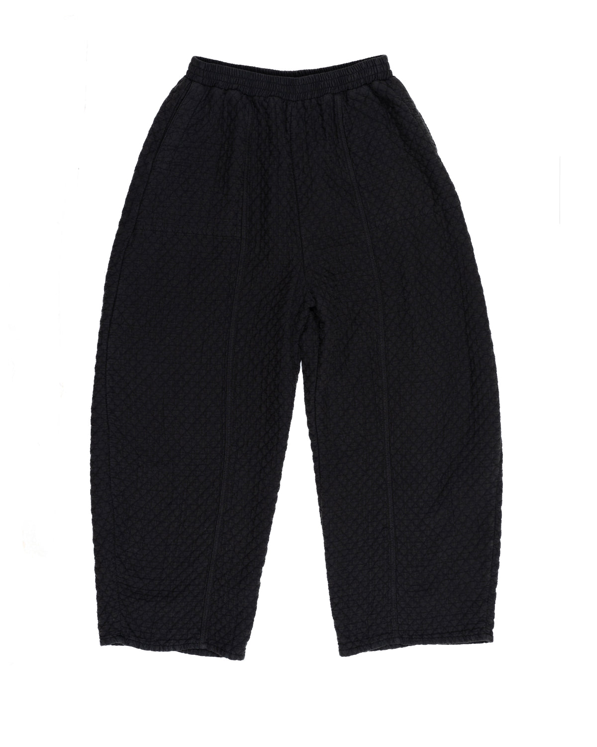 Quilted Abe Pant, Washed Black