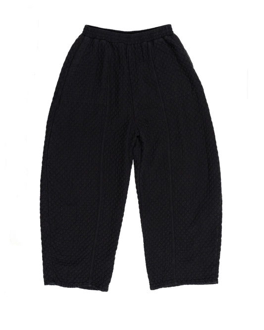 Quilted Abe Pant, Washed Black