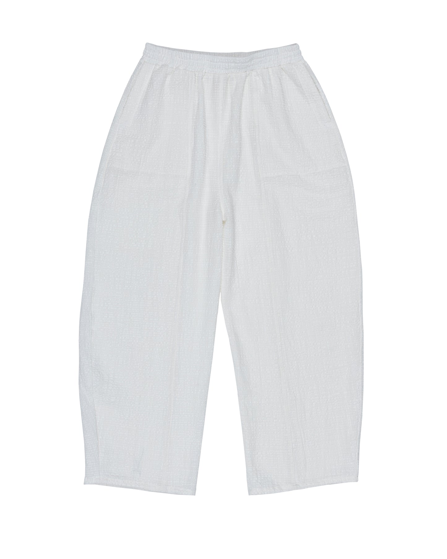Abe Pant, White Seersucker Deadstock