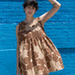 Andre Dress, Brown Flower Dot Print