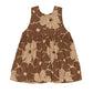 Andre Dress, Brown Flower Dot Print