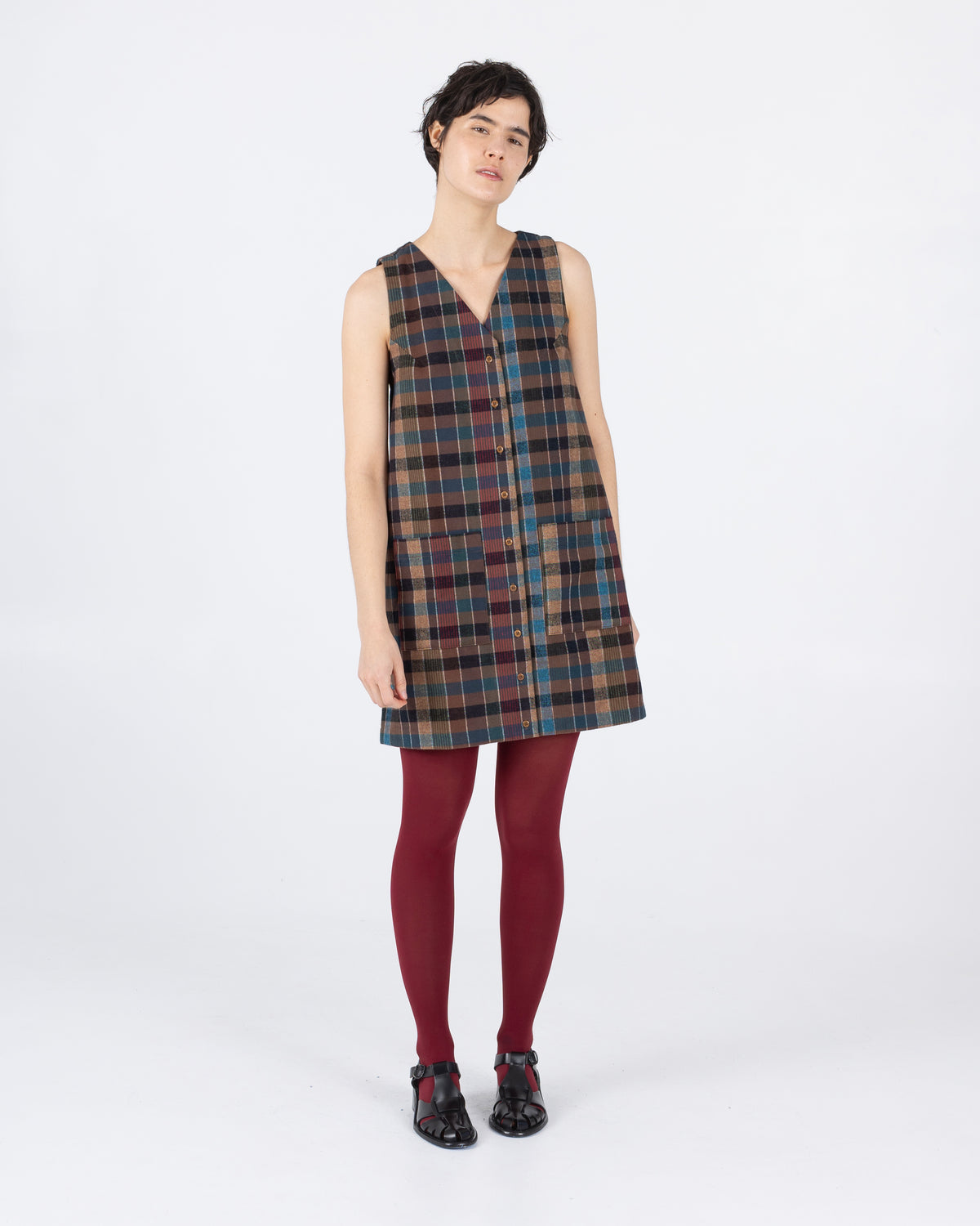 Audrey Dress, Blanket Plaid