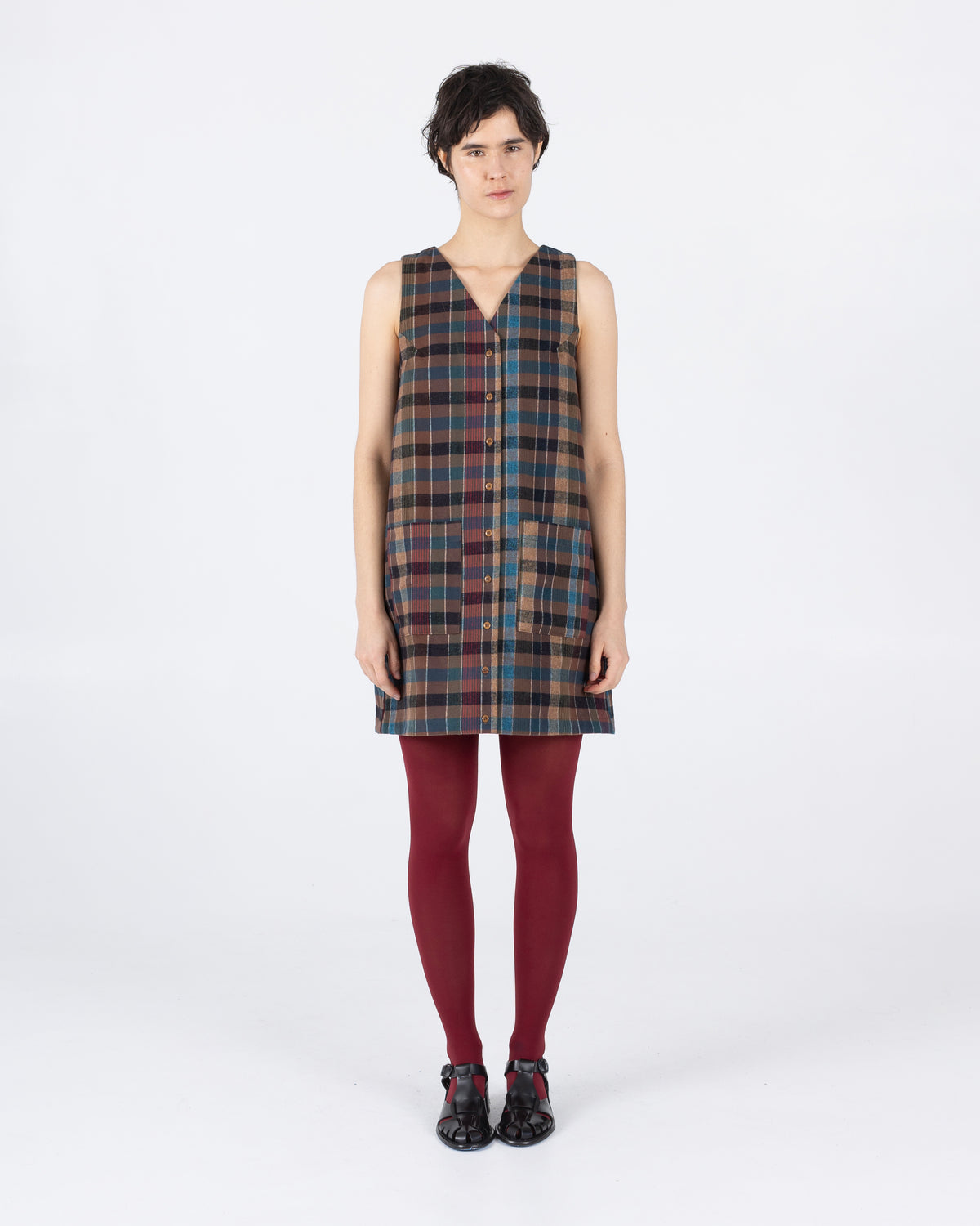 Audrey Dress, Blanket Plaid