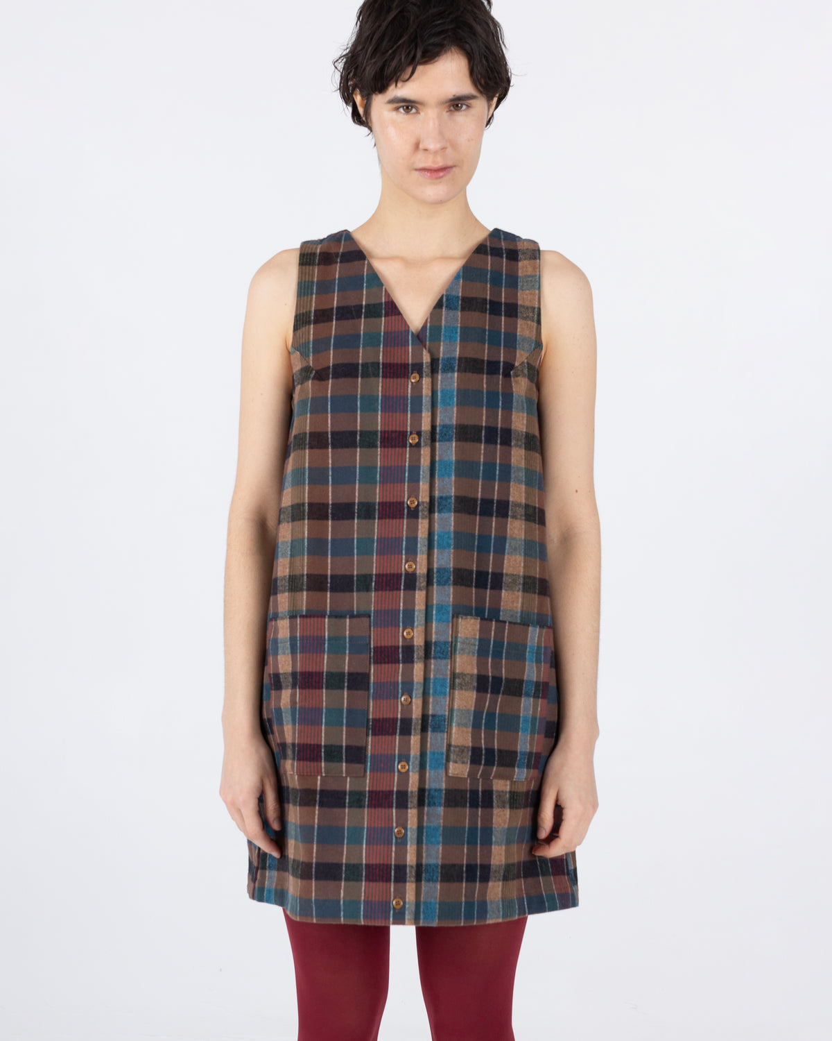 Audrey Dress, Blanket Plaid