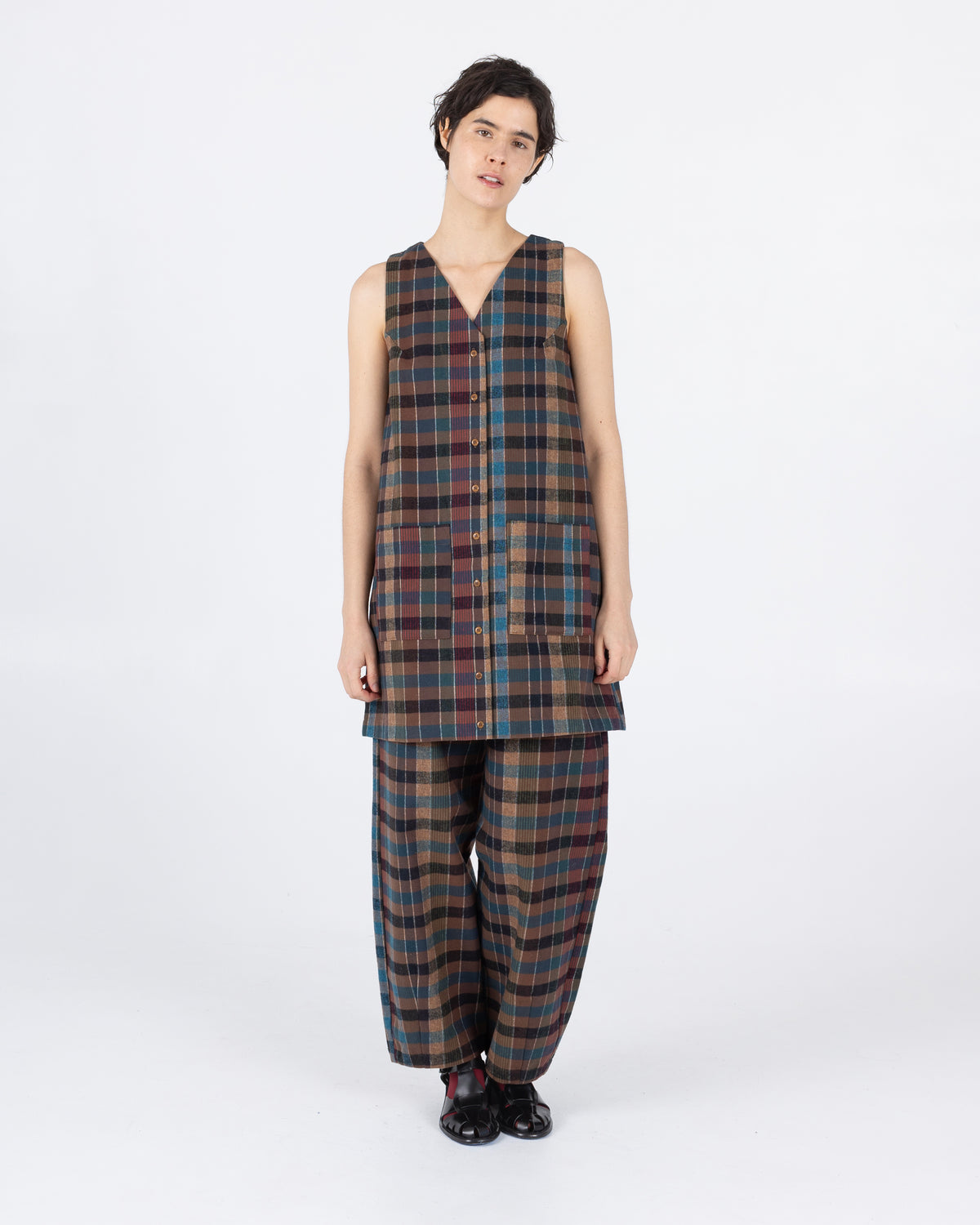 Audrey Dress, Blanket Plaid