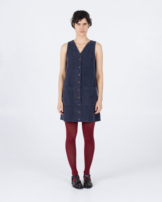 Audrey Dress, Navy Cord