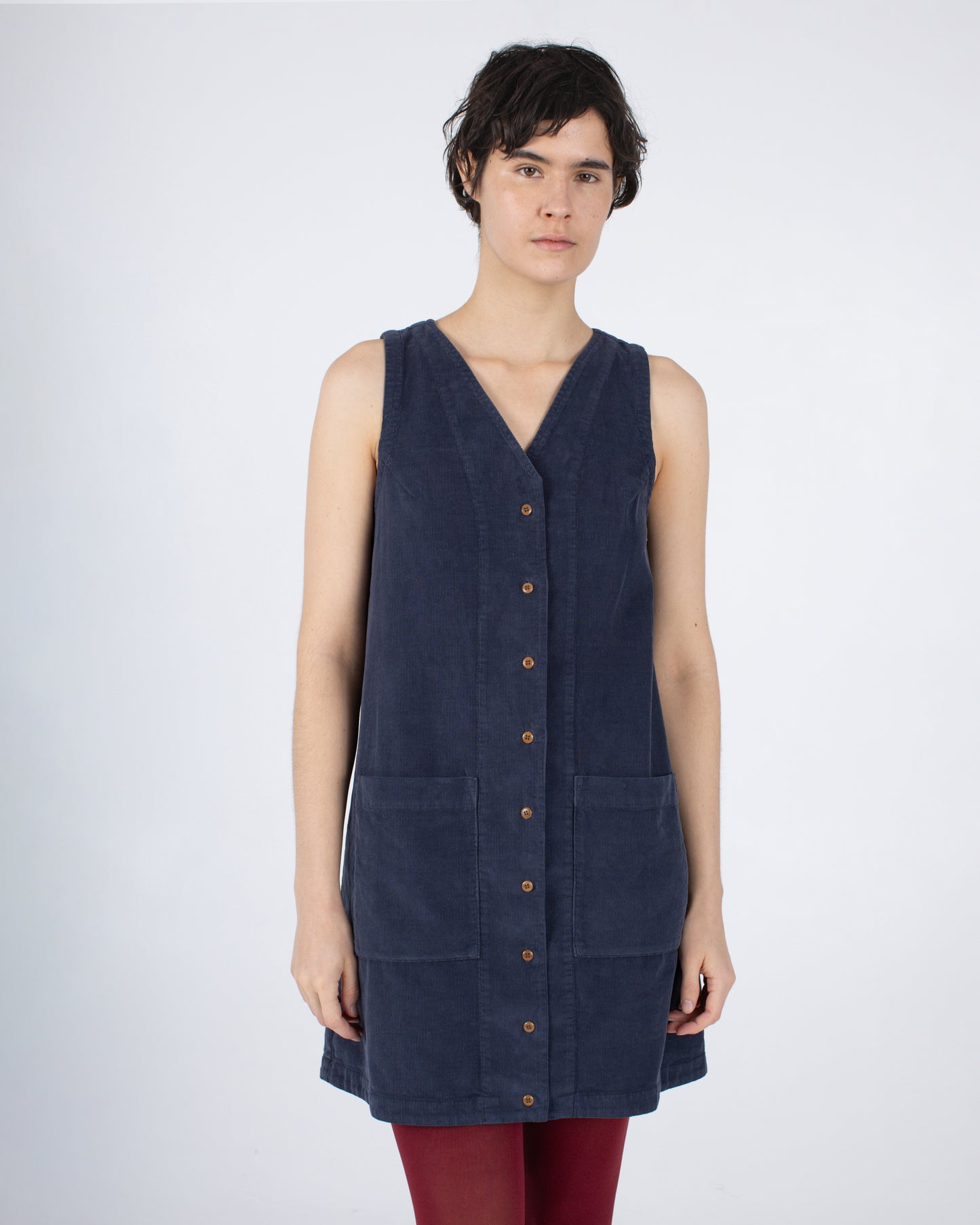 Audrey Dress, Navy Cord