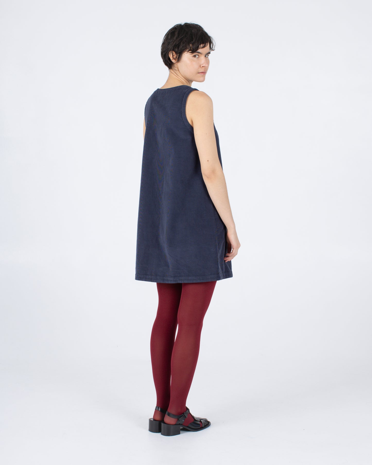 Audrey Dress, Navy Cord