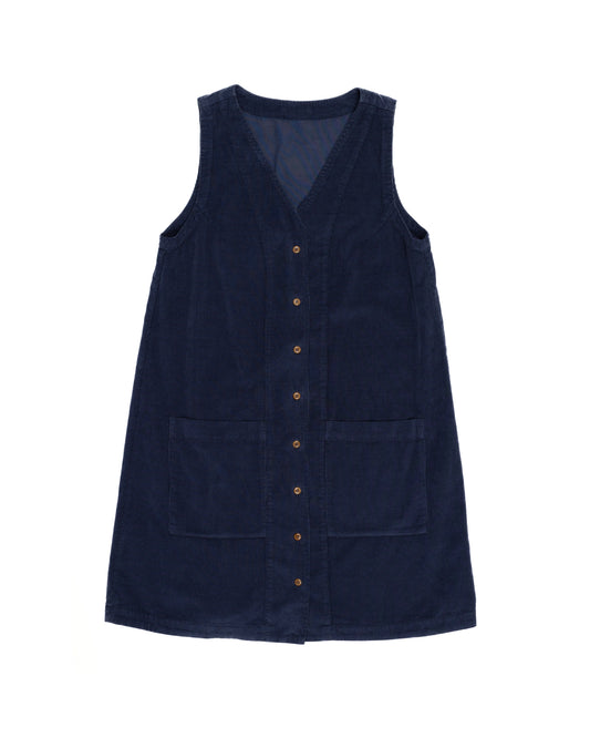 Audrey Dress, Navy Cord
