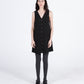 Quilted Audrey Dress, Washed Black