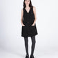 Quilted Audrey Dress, Washed Black