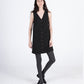Quilted Audrey Dress, Washed Black