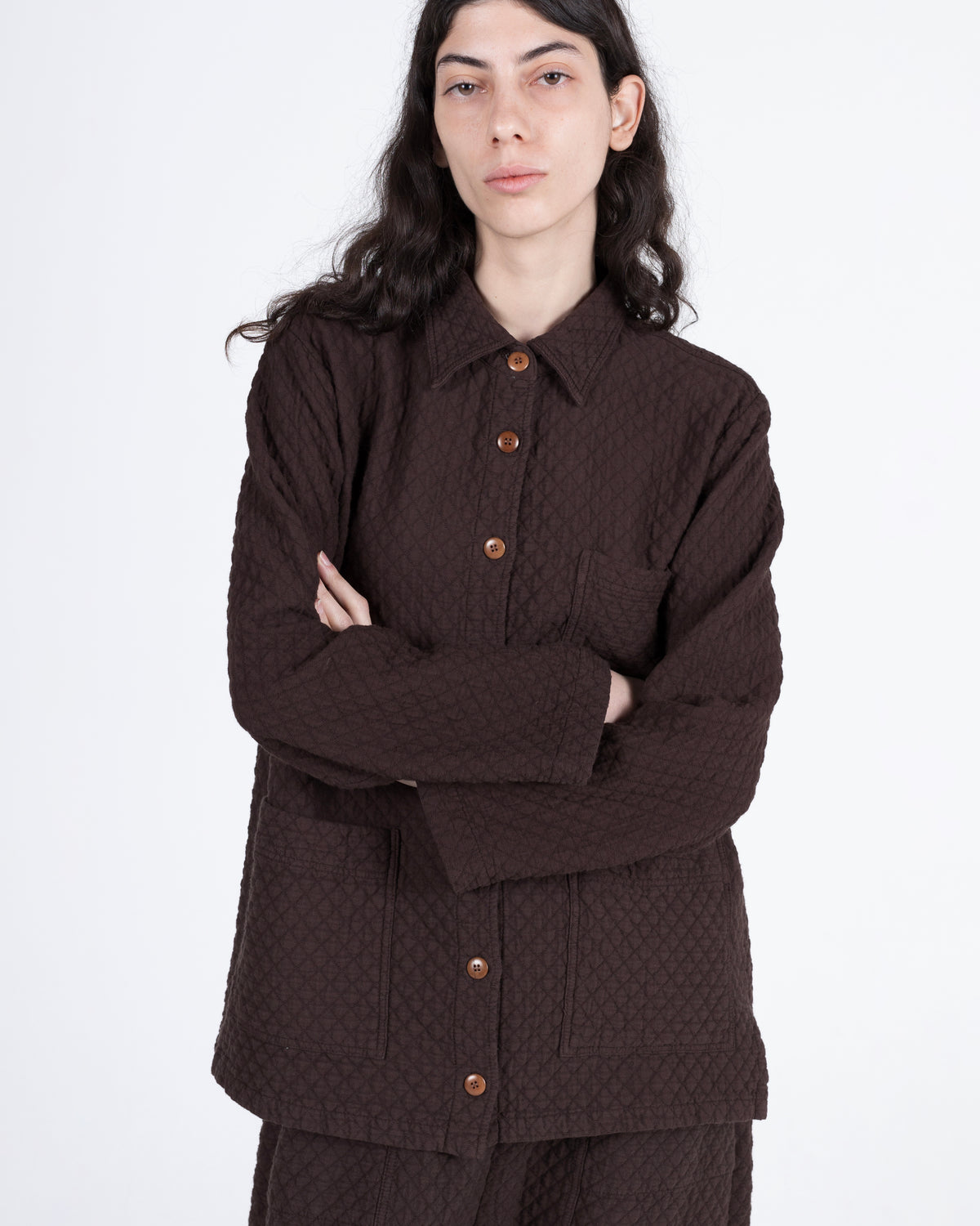 Quilted Melvin Shirt, Earth