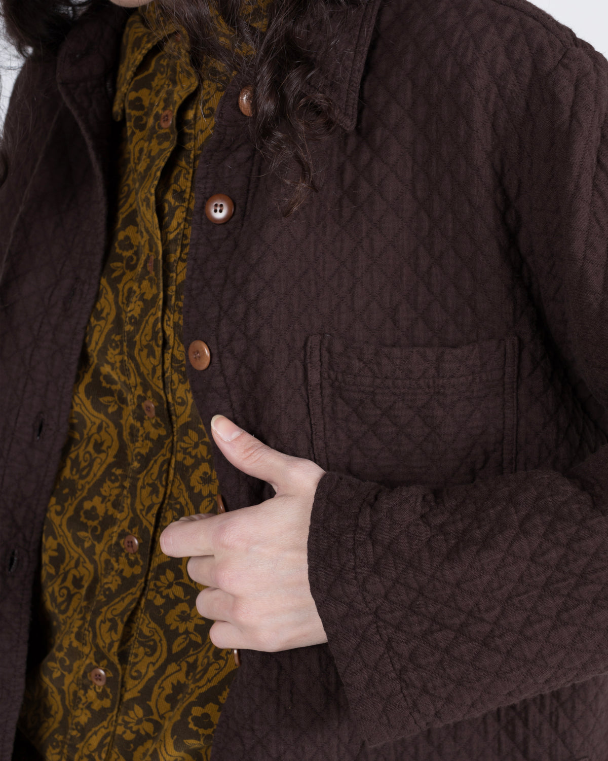 Quilted Melvin Shirt, Earth