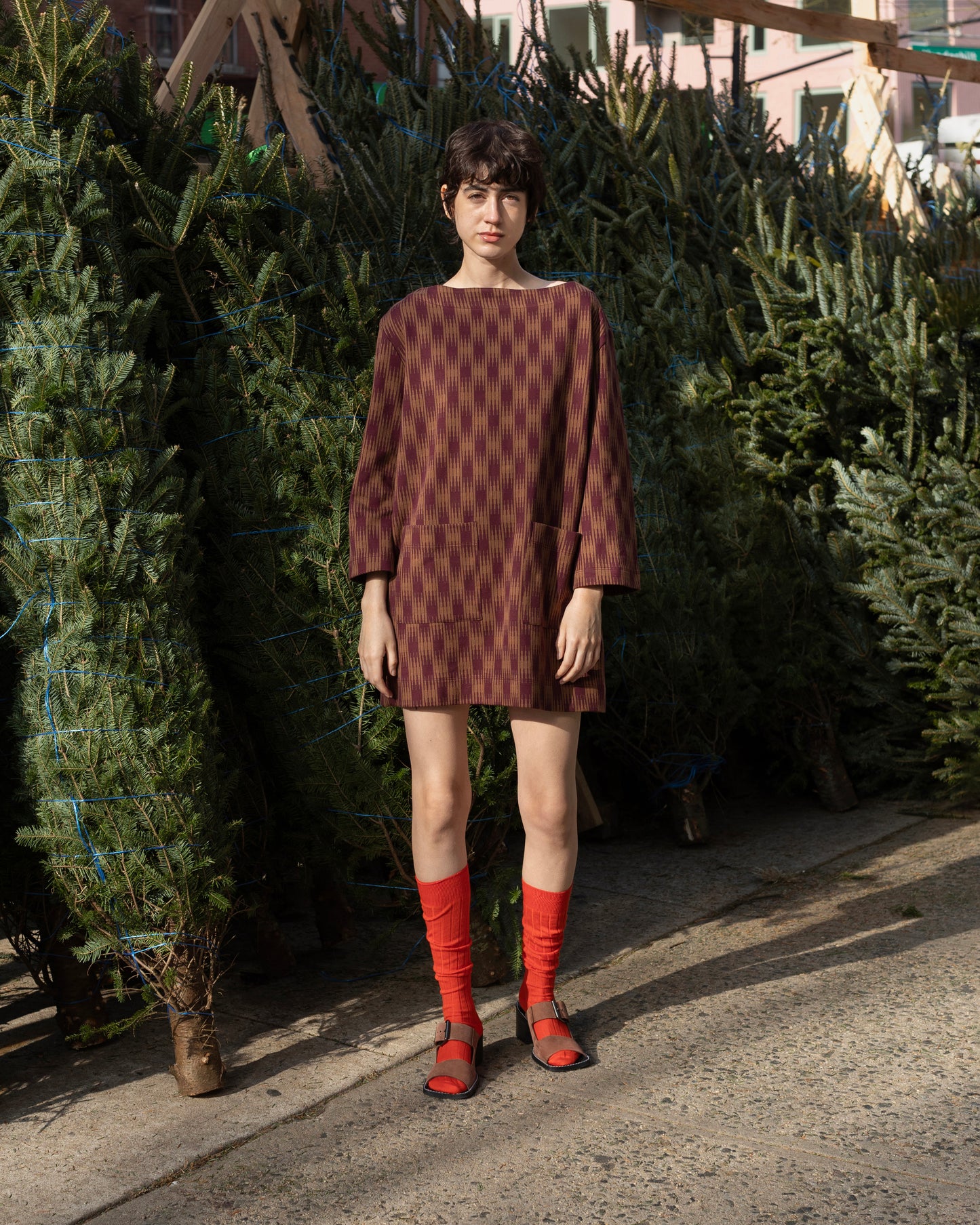 Bram Dress, Ombre Checks Jersey