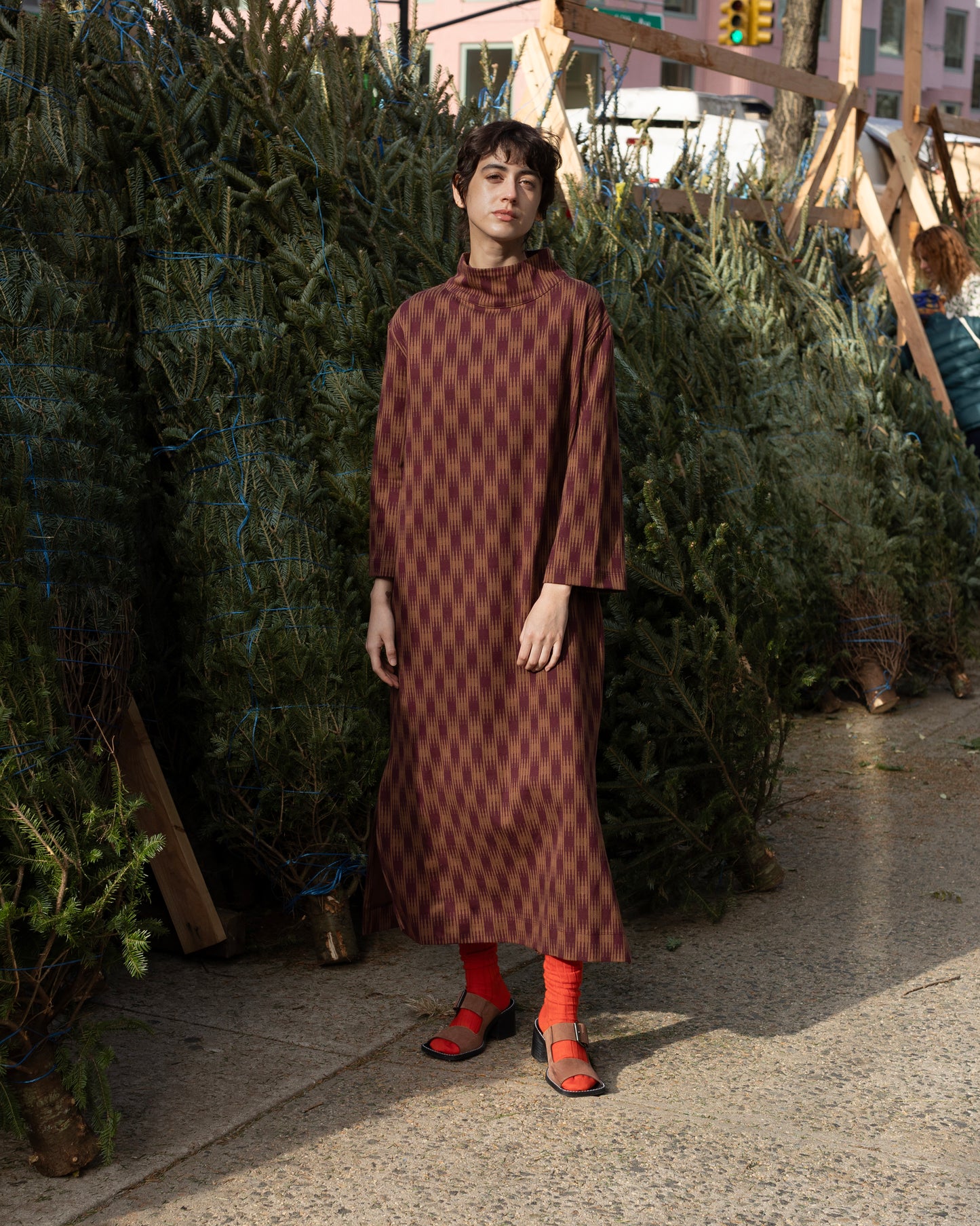 Soliel Dress, Ombre Checks Jersey