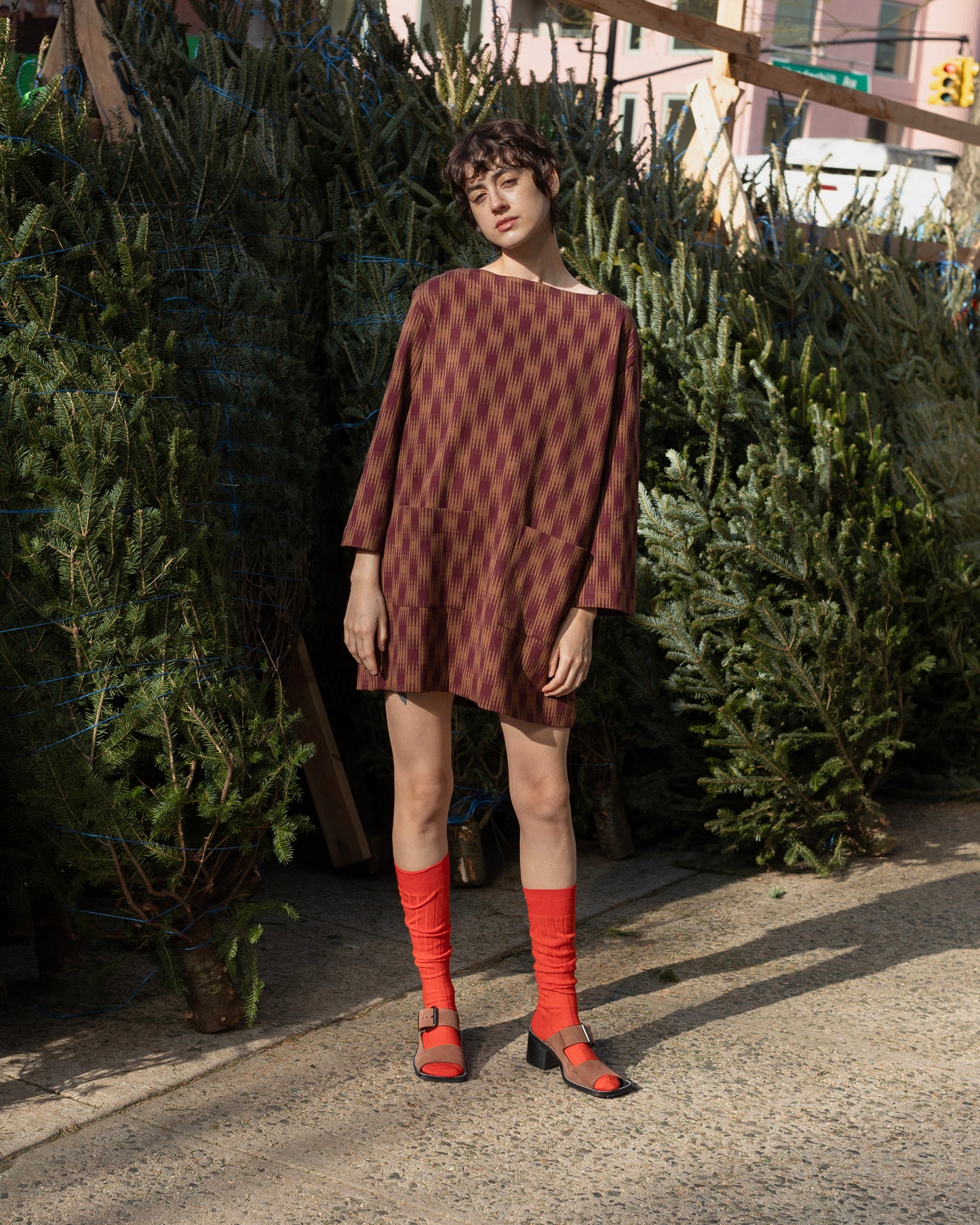 Bram Dress, Ombre Checks Jersey