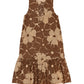 Pook Dress, Brown Flower Dot Print