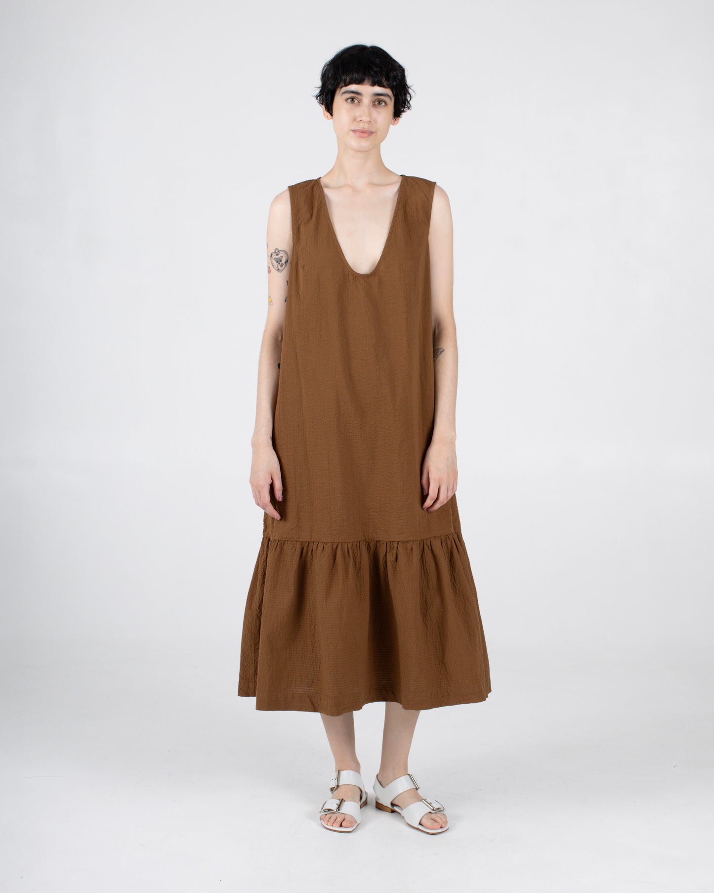 Pook Dress, Dachshund Seersucker