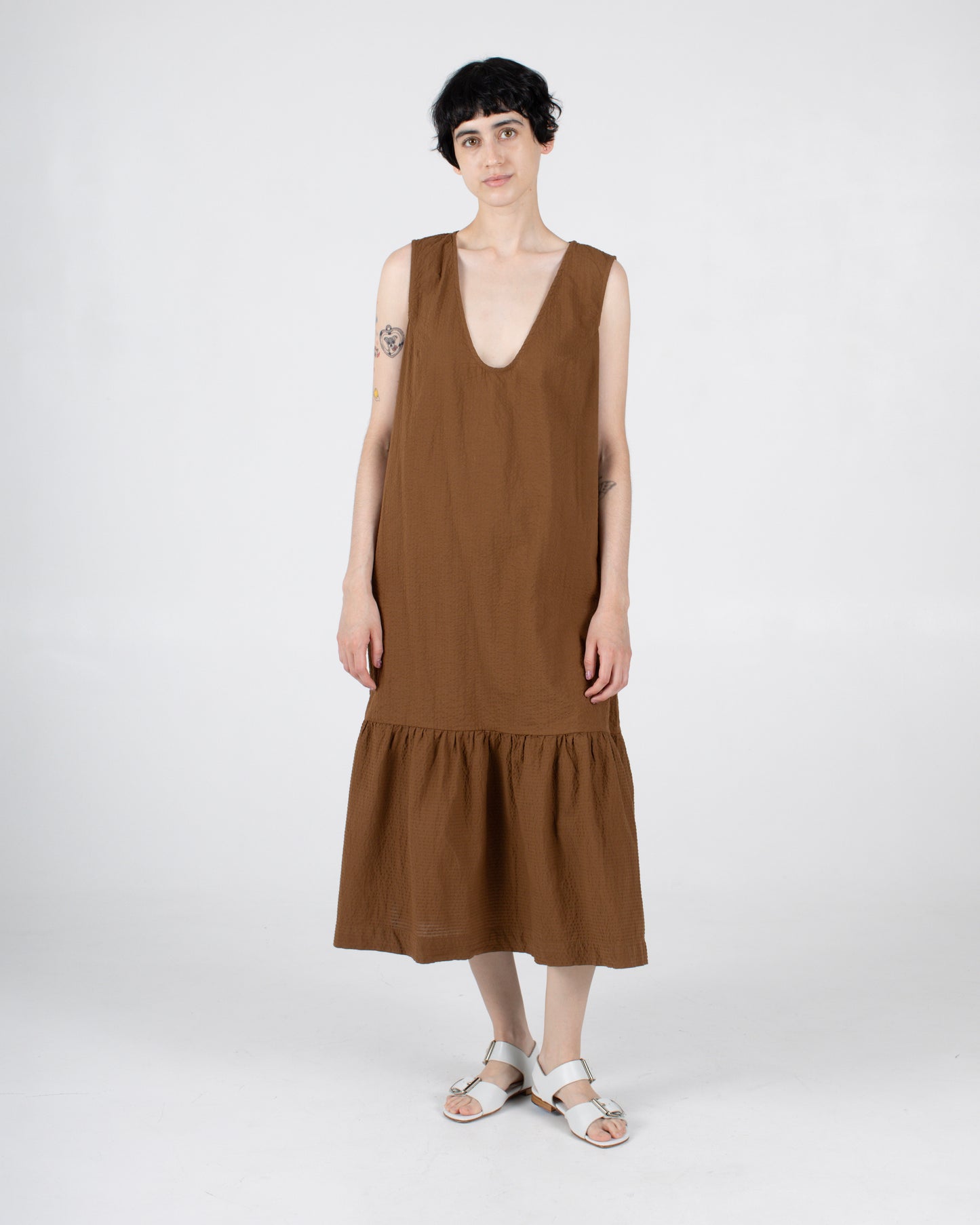 Pook Dress, Dachshund Seersucker