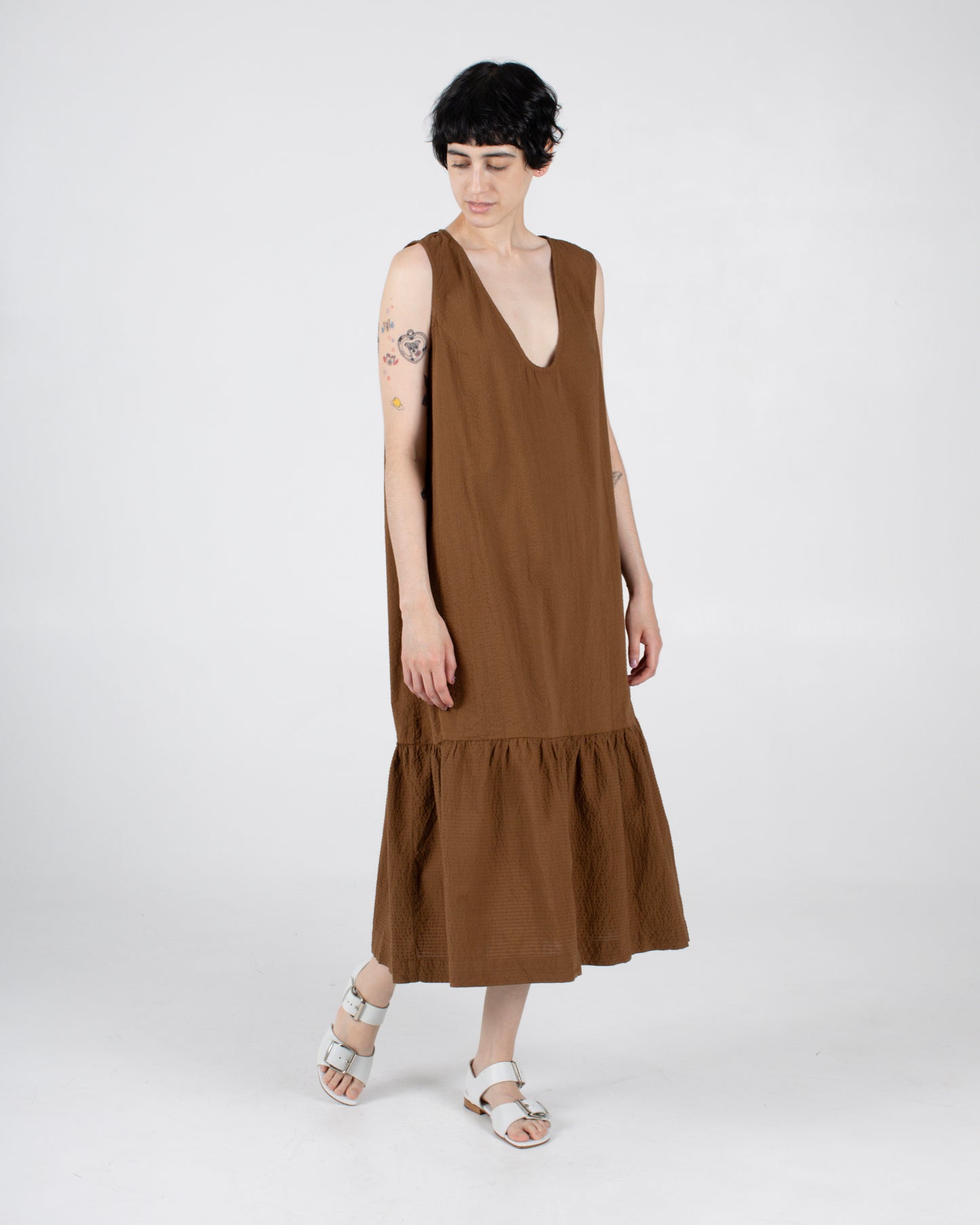 Pook Dress, Dachshund Seersucker