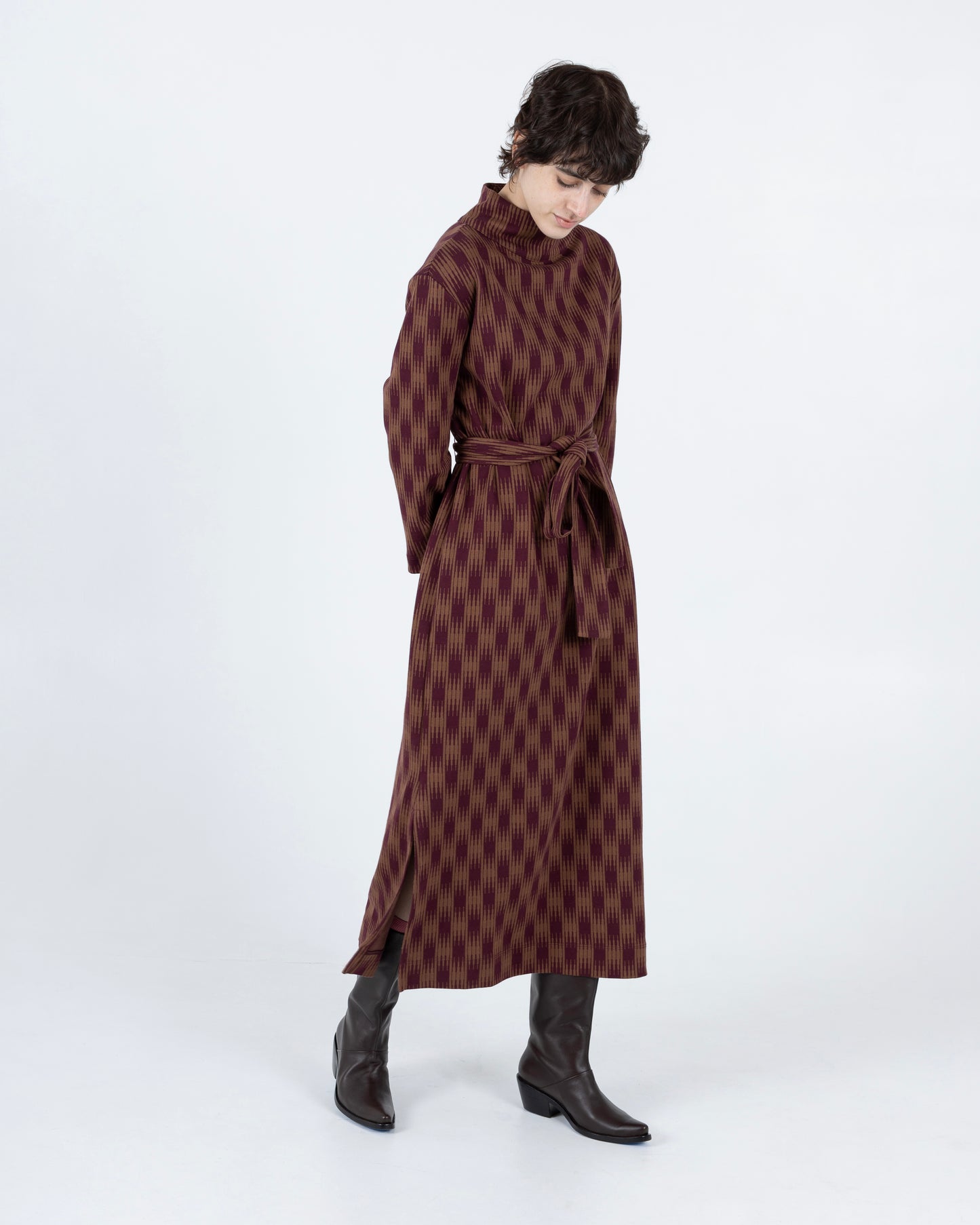 Soliel Dress, Ombre Checks Jersey