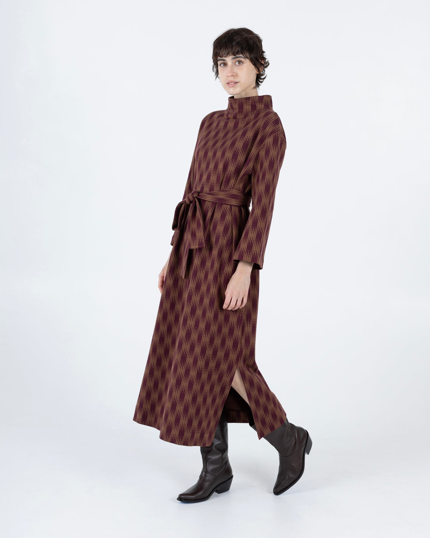 Soliel Dress, Ombre Checks Jersey