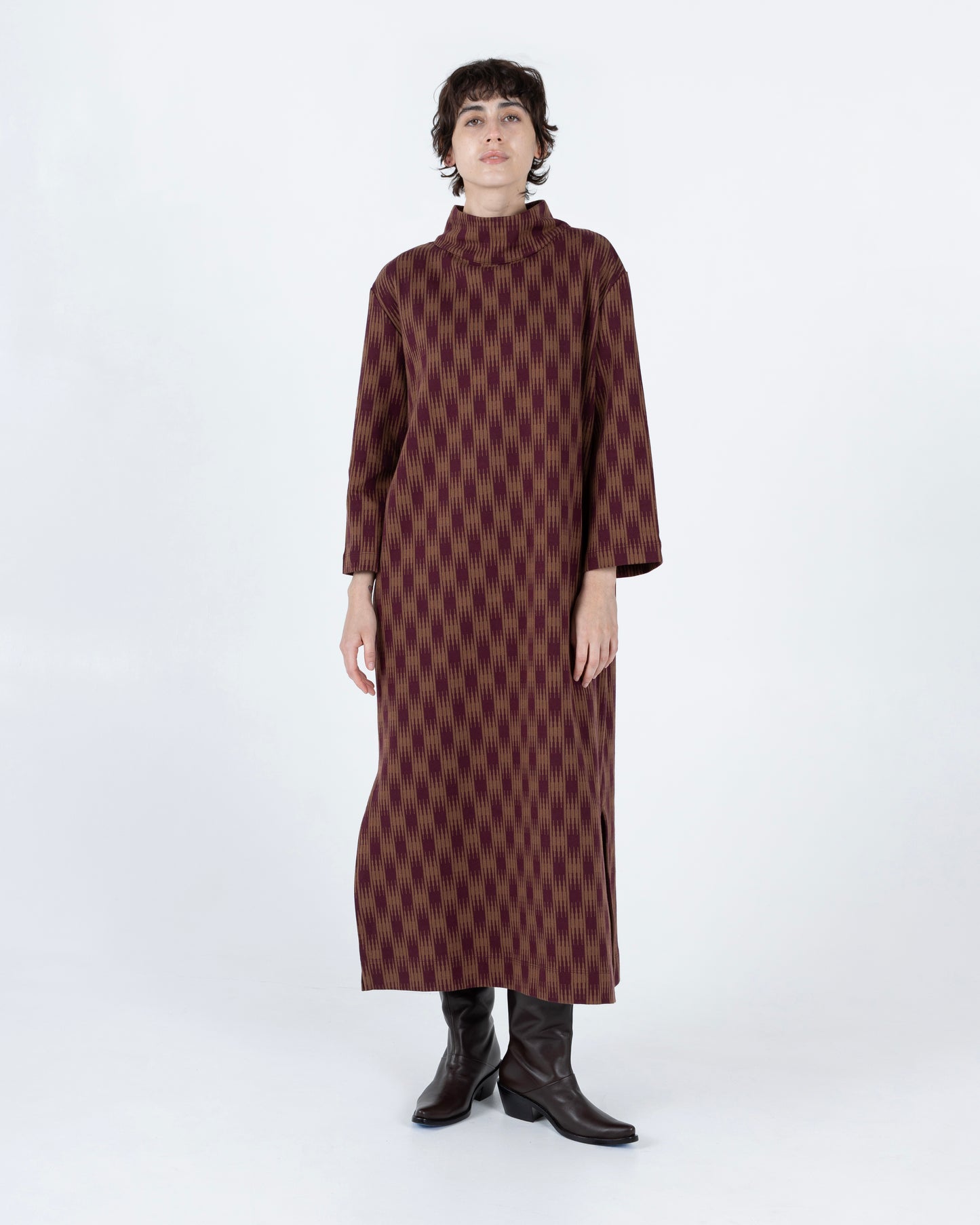 Soliel Dress, Ombre Checks Jersey