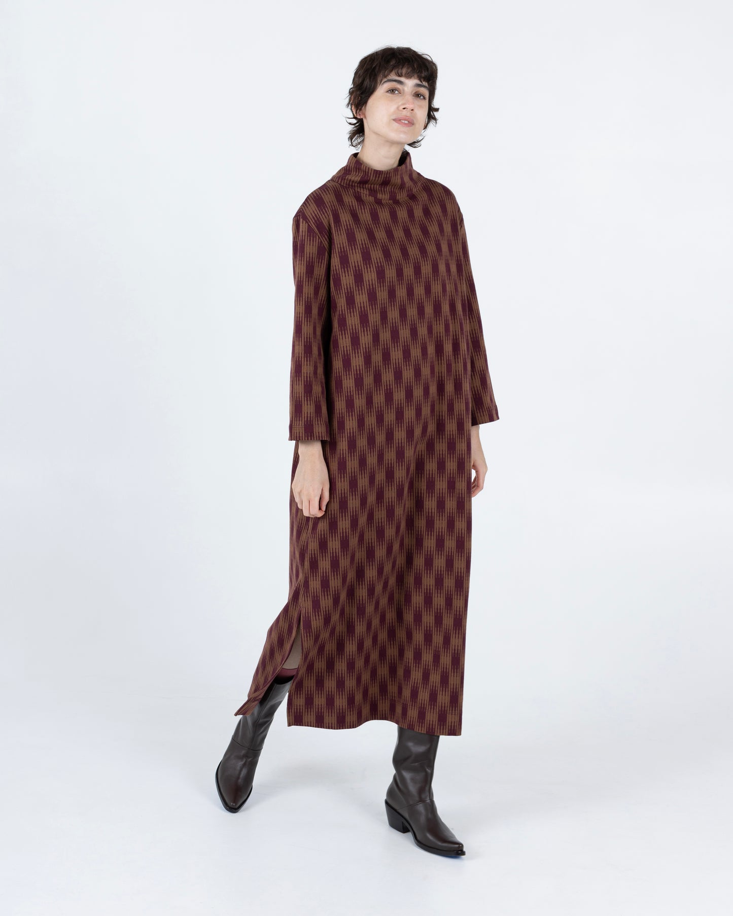 Soliel Dress, Ombre Checks Jersey