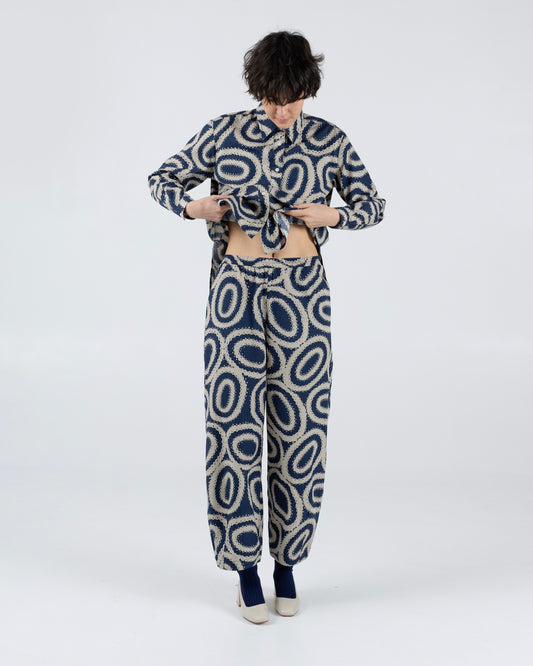 Yibi Pant, Doilies Print