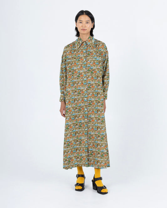 Talia Maxi Dress, Scroll Pop