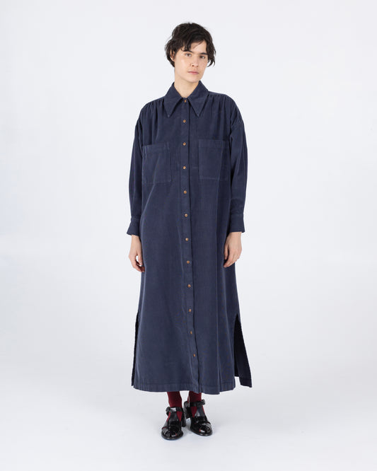 Talia Maxi Dress, Navy Cord