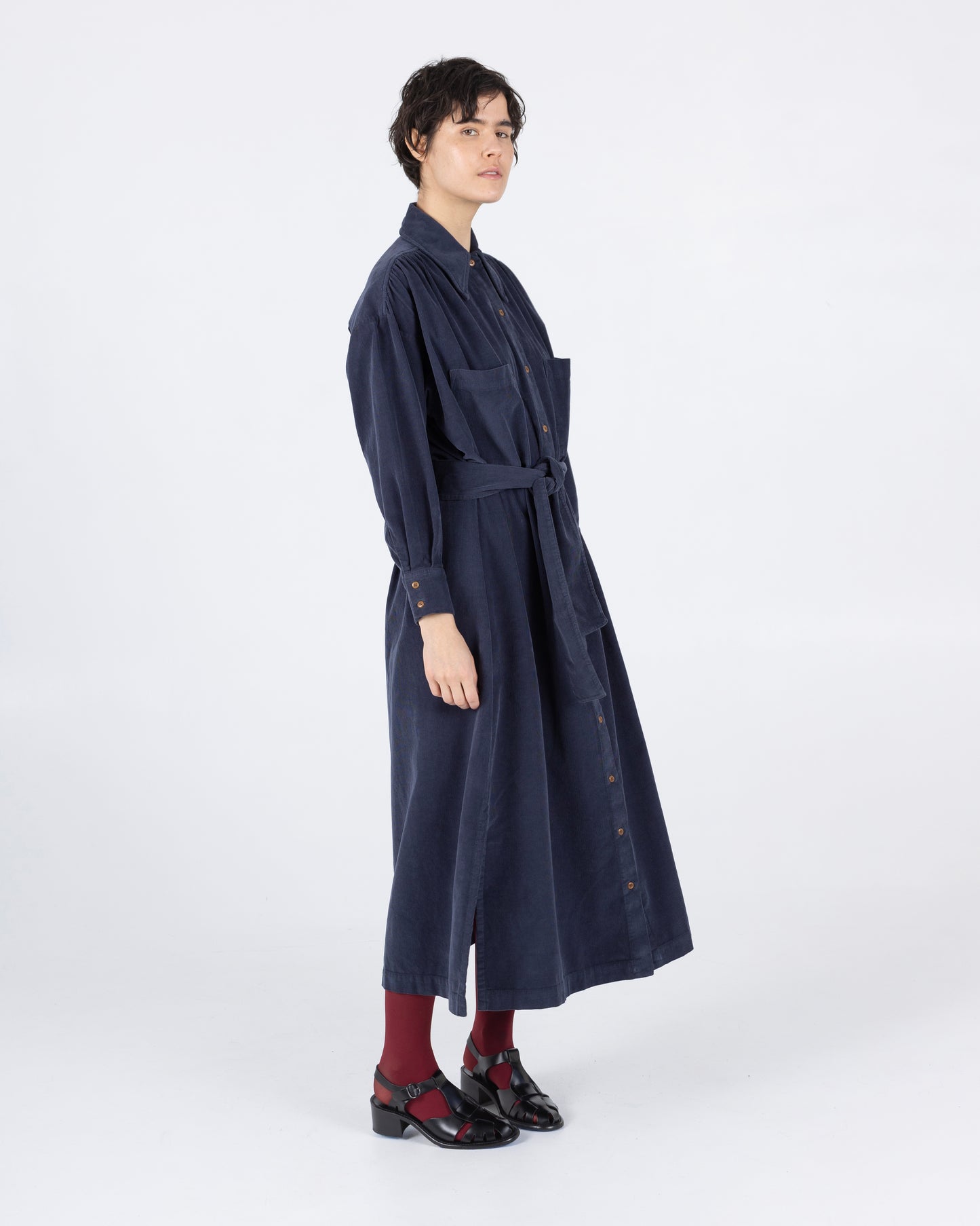 Talia Maxi Dress, Navy Cord