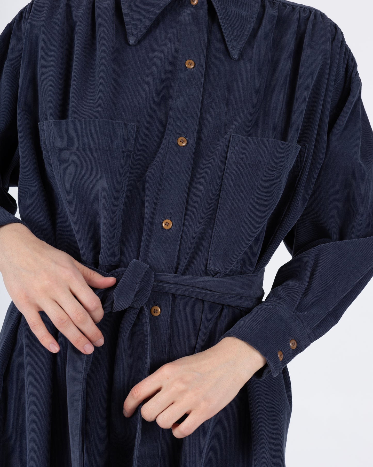 Talia Maxi Dress, Navy Cord