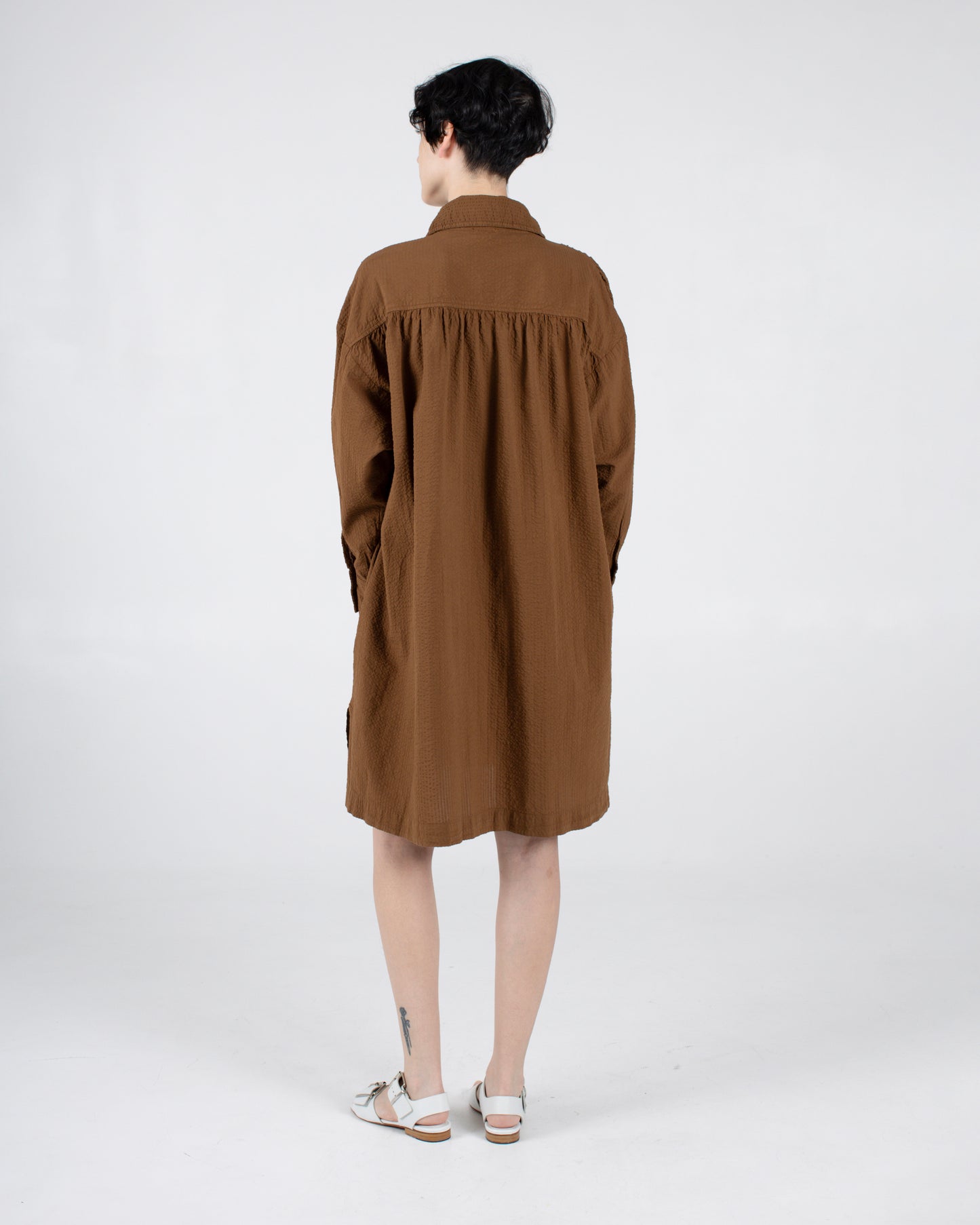 Talia Mini Dress, Dachshund Seersucker