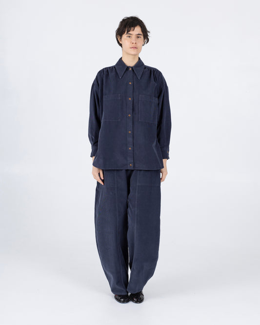 Talia Shirt, Navy Cord